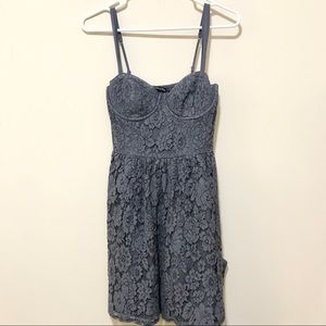 Abercrombie and Fitch Blue Drew Lace Dress